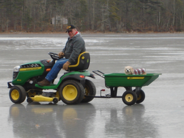 David Knight and Megabyte out for a spin