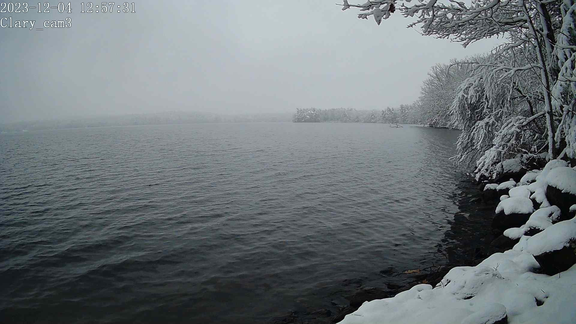04 December 2023: First Snow at Clary Lake